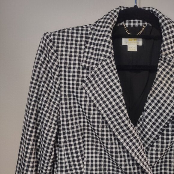 Women's Maeve Longline Check Blazer Size XS - Picture 5 of 12